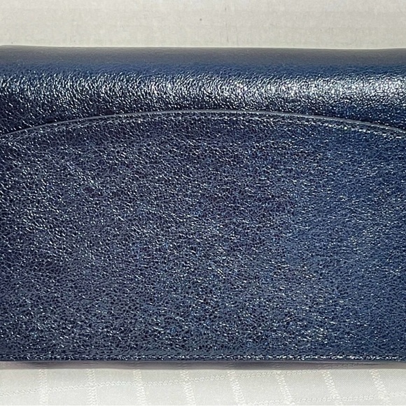 Kate Spade New York Spencer Metallic Navy Gold Chain Crossbody - Picture 6 of 7